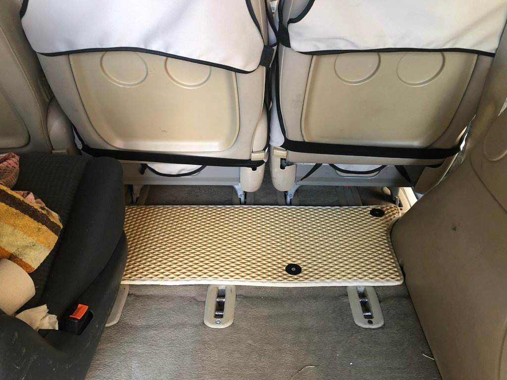 EVA mats (3 rows, beige) for Volkswagen Sharan 1995-2010 - Reelken Auto