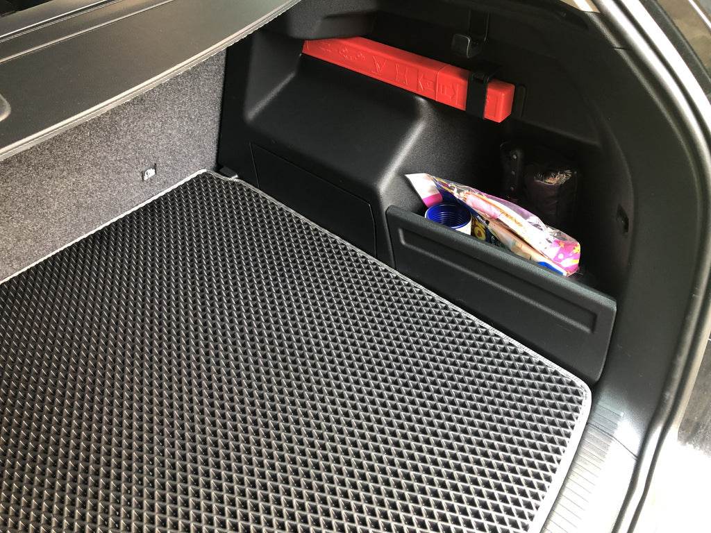 Trunk mat (HB, EVA, black) for Skoda Fabia 2014-2021 - Reelken Auto