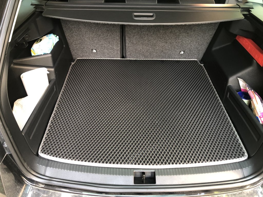 Trunk Mat (HB, EVA, Black) for Skoda Fabia 2014-2021 - image 1