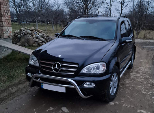 Chrome Trim Covers for Grille Edge (5 pcs, Stainless Steel) for Mercedes ML W163 1997-2005 - image 2