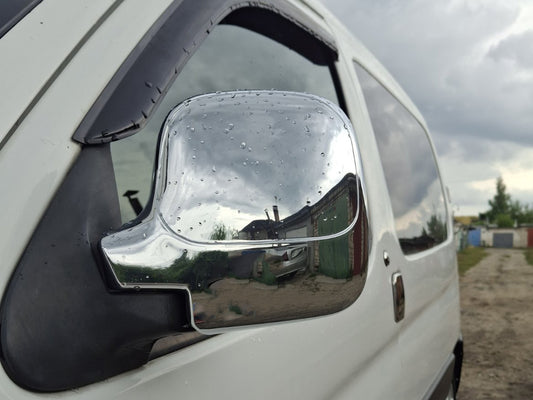 Mirror Covers (2 pcs, plastic) for Peugeot Partner 1996-2008 - image 1