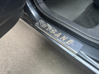 Door Sill Covers (Carmos, 4 pcs, Stainless Steel) for Renault Megane II 2004-2009 - image 3