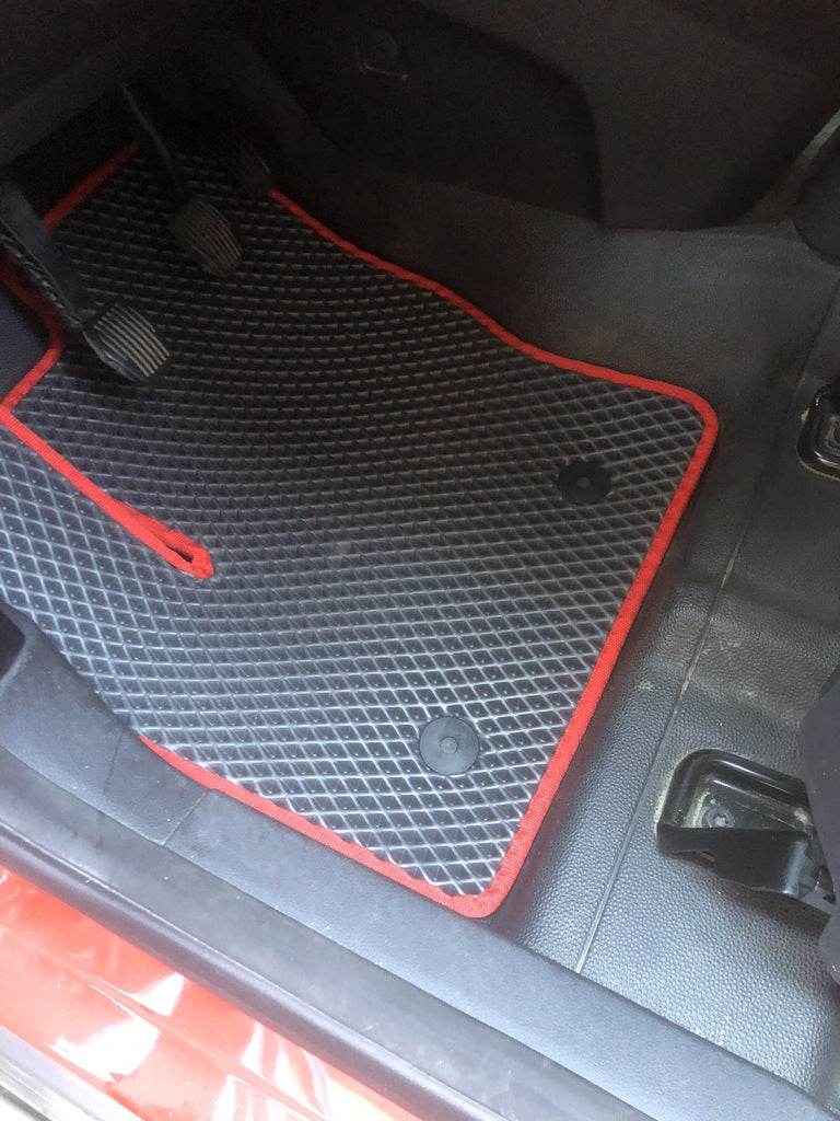 EVA floor mats (manual transmission, black) for Ford Connect 2014-2021 - Reelken Auto