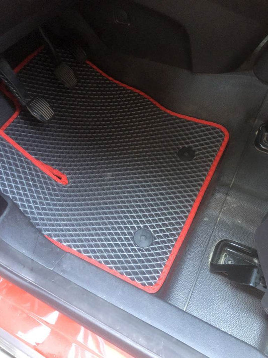 EVA floor mats (manual transmission, black) for Ford Connect 2014-2021 - Reelken Auto