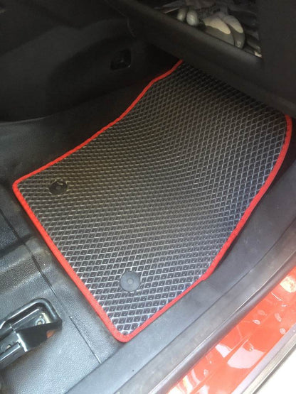 EVA floor mats (manual transmission, black) for Ford Connect 2014-2021 - Reelken Auto