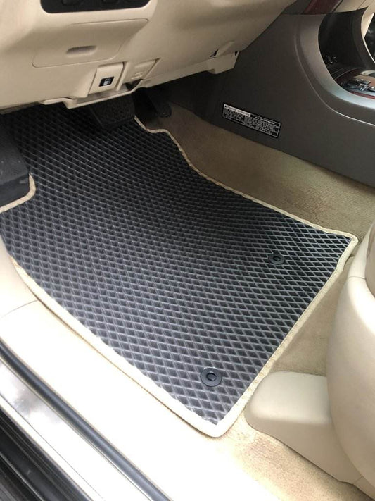 EVA mats (2 rows, black) for Toyota Land Cruiser Prado 120 - Reelken Auto