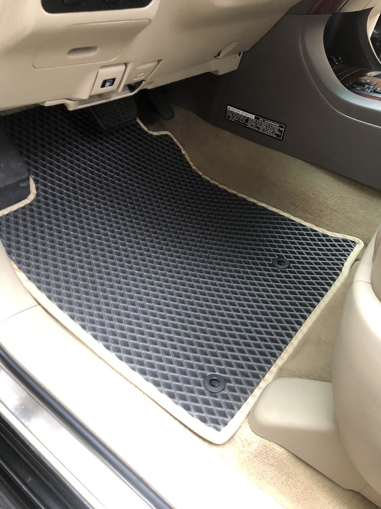 EVA Floor Mats (2 Rows, Black) for Lexus GX470 2002-2009 - image 2