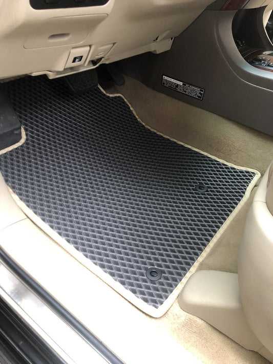 EVA Floor Mats (2 Rows, Black) for Toyota Land Cruiser Prado 120 2002-2009 - image 2