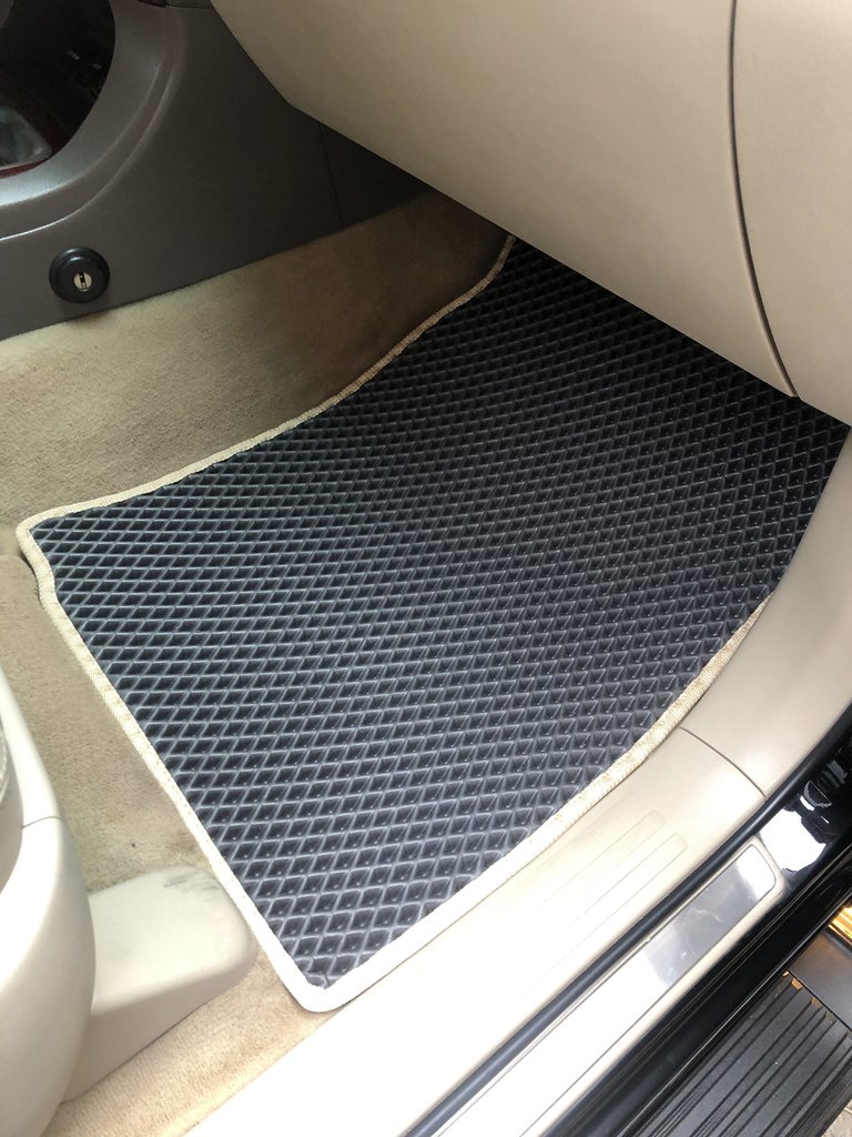 EVA Floor Mats (2 Rows, Black) for Toyota Land Cruiser Prado 120 2002-2009 - image 3