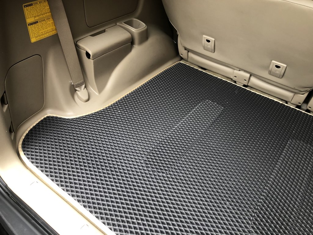 Trunk Mat Black (EVA, 5 or 7 seats) for Toyota Land Cruiser Prado 120 2002-2009 - image 2