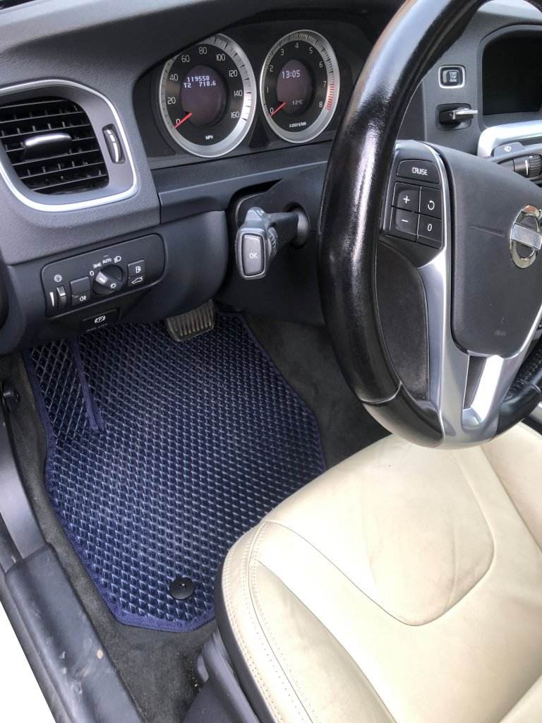 EVA mats (blue) for Volvo S60 2010-2018 - Reelken Auto