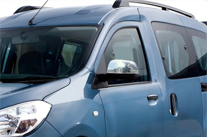 Mirror Covers (2 pcs, Stainless Steel) for Dacia Dokker 2013-2022 - image 1