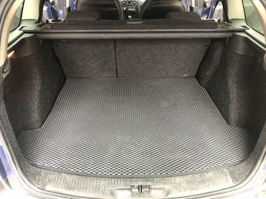 Trunk mat SW (EVA, black) for Renault Megane II 2004-2009 - Reelken Auto