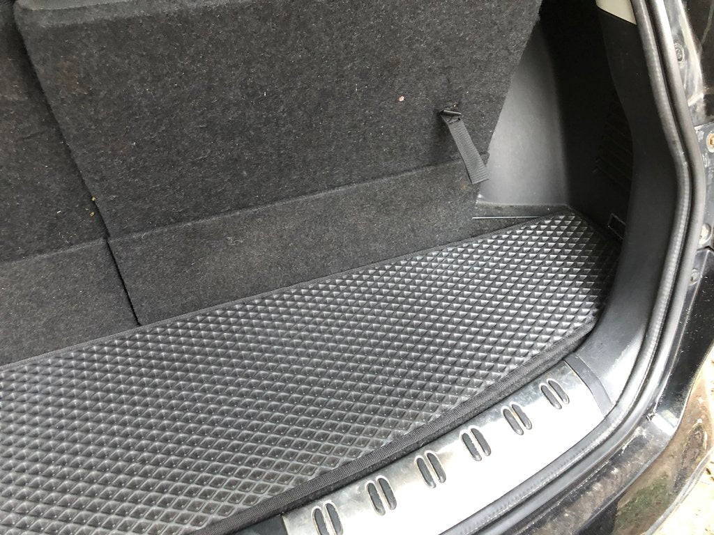 Trunk mat for +2 (short, EVA, black) for Nissan Qashqai 2007-2010 - image 3