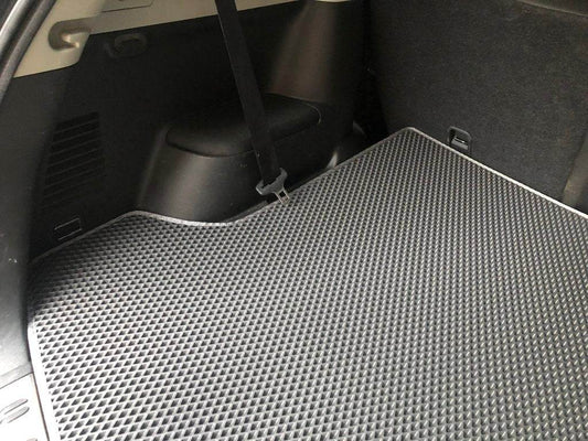 Trunk mat for +2 (long, EVA, black) for Nissan Qashqai 2007-2010 - Reelken Auto