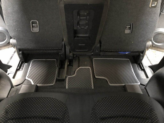 Mats for +2 (3 rows, EVA, black) for Nissan Qashqai 2010-2014 - Reelken Auto