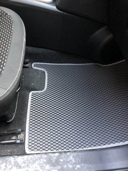 Mats for +2 (3 rows, EVA, black) for Nissan Qashqai 2010-2014 - Reelken Auto