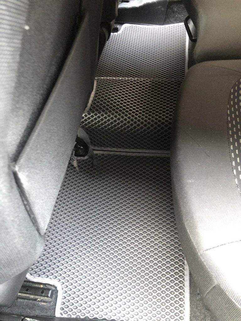 Mats for +2 (3 rows, EVA, black) for Nissan Qashqai 2007-2010 - Reelken Auto