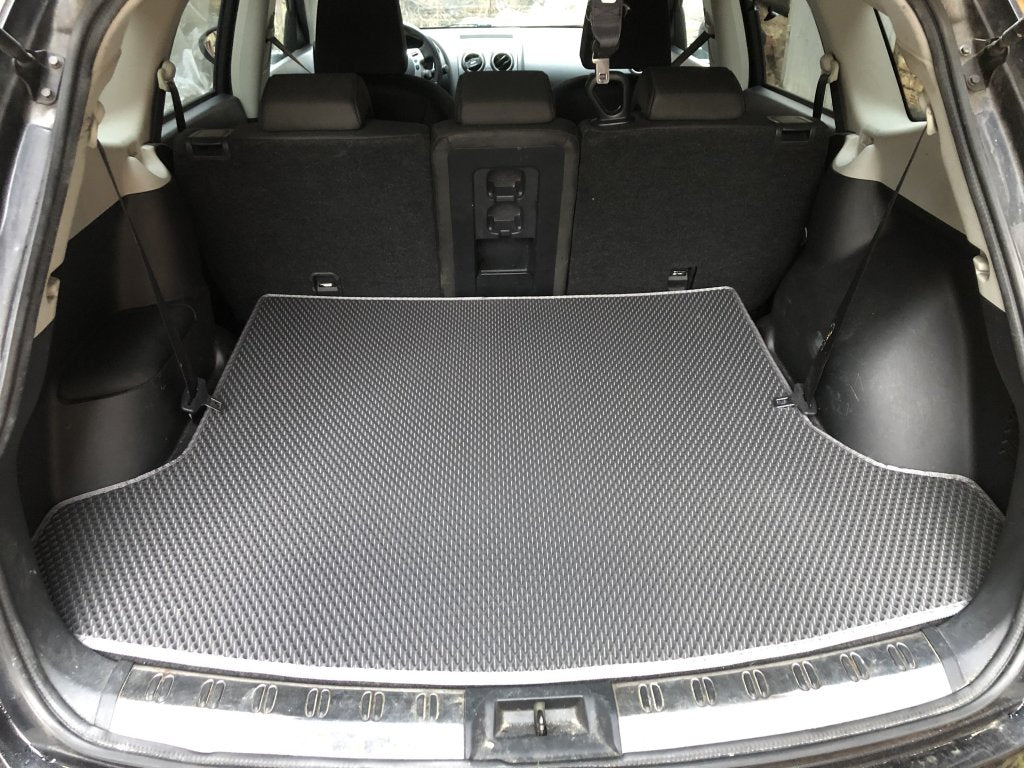 Trunk mat for +2 (long, EVA, black) for Nissan Qashqai 2007-2010 - image 5