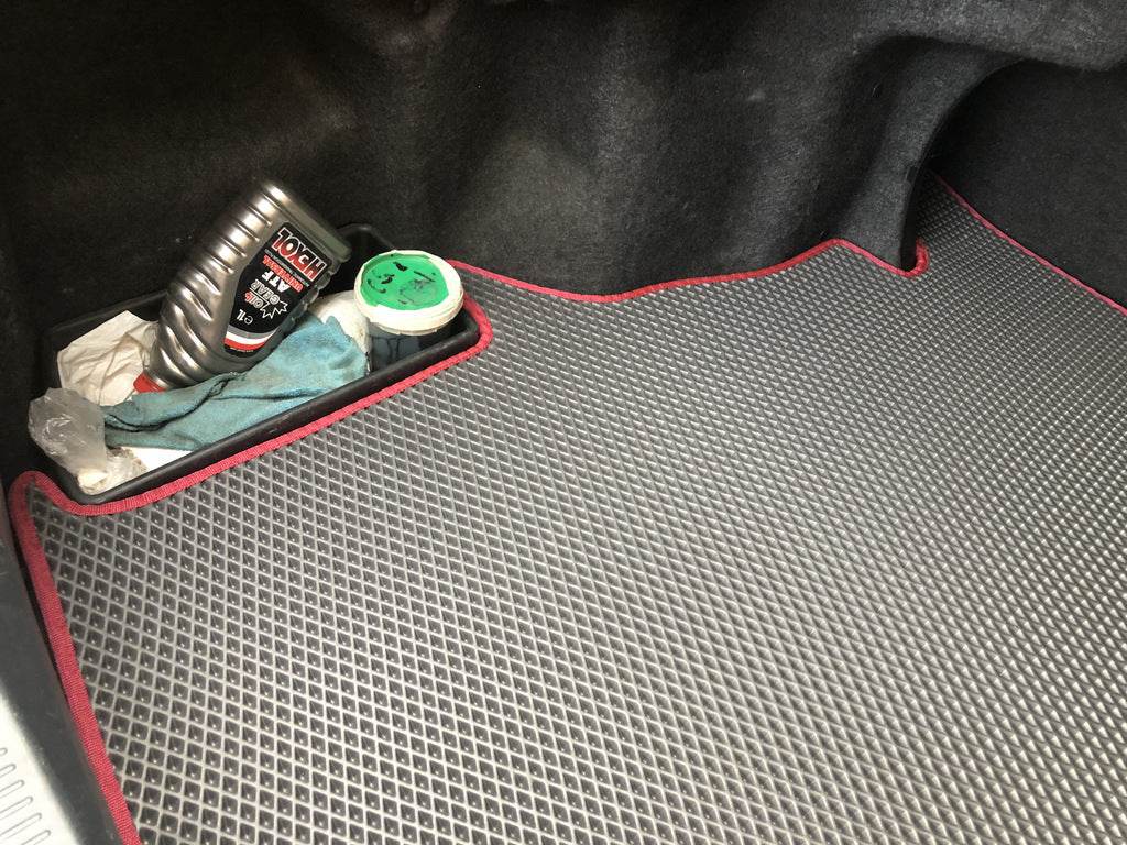 Trunk mat (EVA, black) for Toyota Camry 2002-2006 - Reelken Auto