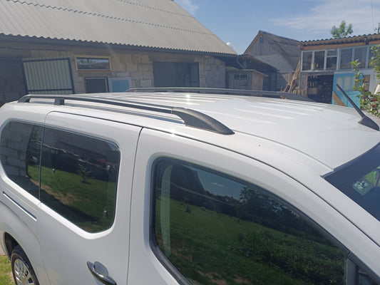 Roof Rails OmsaLine Solid (2 pcs, black) for Citroen Berlingo/Multispace 2018- - image 1