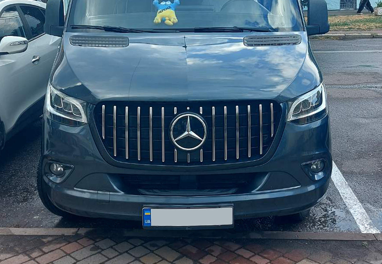 Front Grille Panamericana GT Chrome Premium V1 for Mercedes Sprinter W907/W910 2018- - image 7