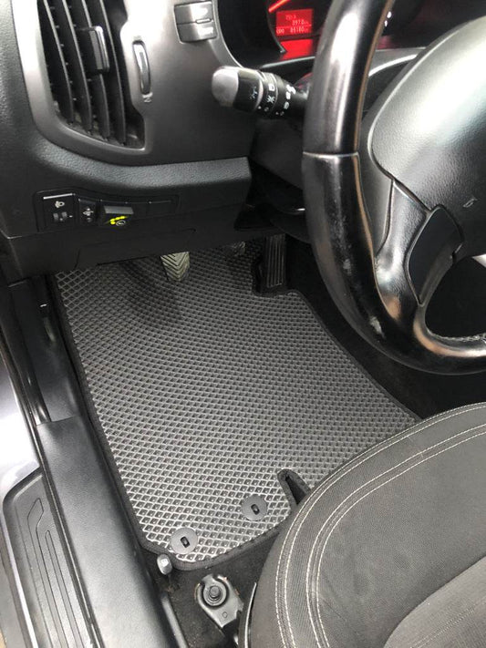 Floor mats EVA V2 (black) for Kia Sportage 2010-2015 - Reelken Auto