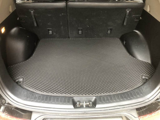 Trunk mat (EVA, black) for Kia Sportage 2010-2015 - Reelken Auto