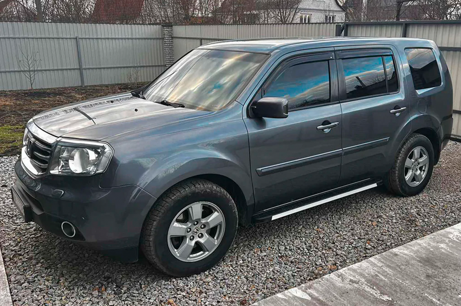 Window Deflectors (4 pcs, HIC) for Honda Pilot 2008-2015 - image 1