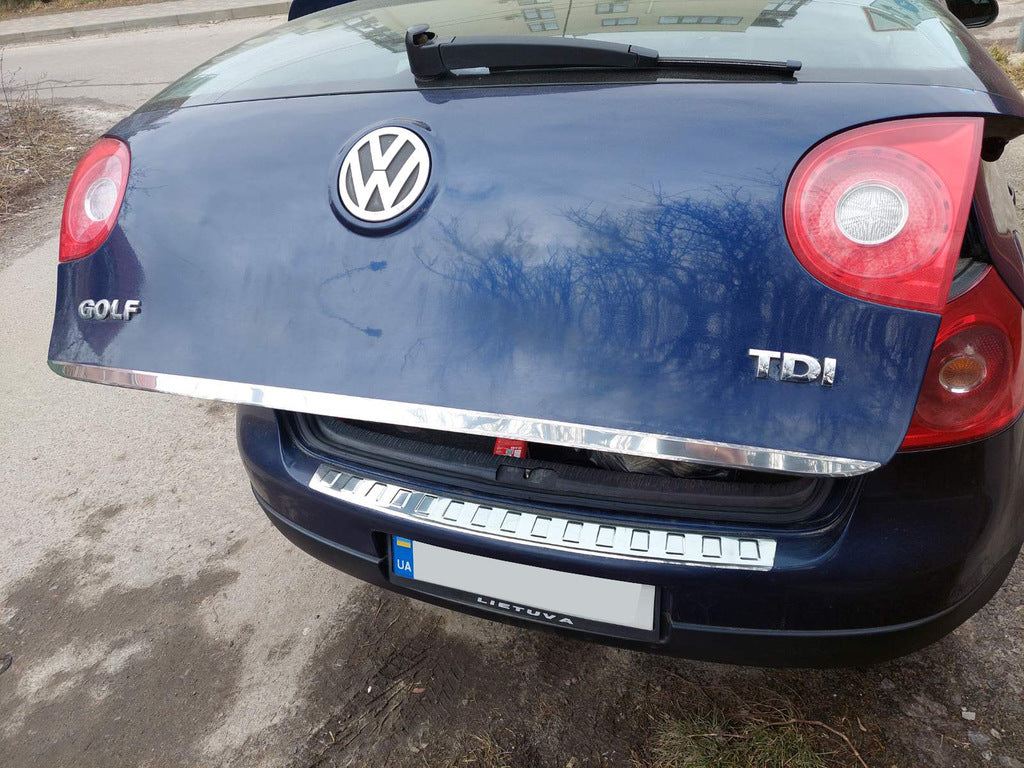 The edge of the trunk (stainless) for Volkswagen Golf 5 - image 3