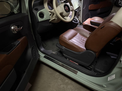 Door Sill Protectors 500 (Carmos, 2 pcs, Stainless Steel) for Fiat 500/500L 2013-2022 - image 6