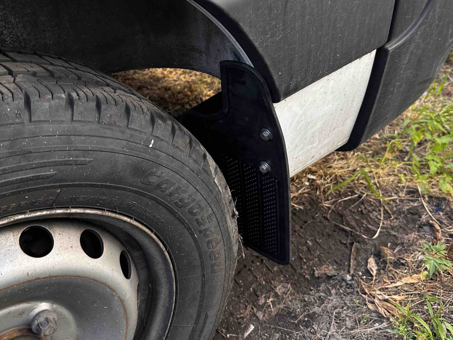 Premium Mud Flaps straight (2 pcs, rubber) for Renault Master 1998-2010 - image 3