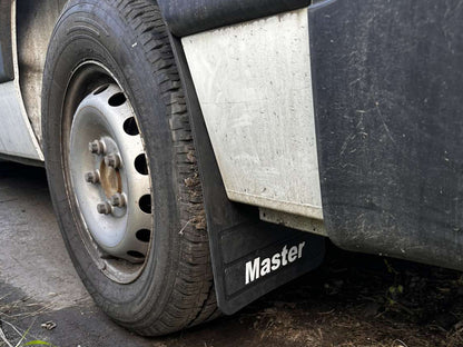 Premium Mud Flaps straight (2 pcs, rubber) for Renault Master 2011-2023 - image 1