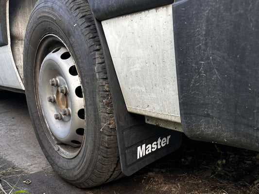 Premium Mud Flaps straight (2 pcs, rubber) for Renault Master 2011-2023 - image 1