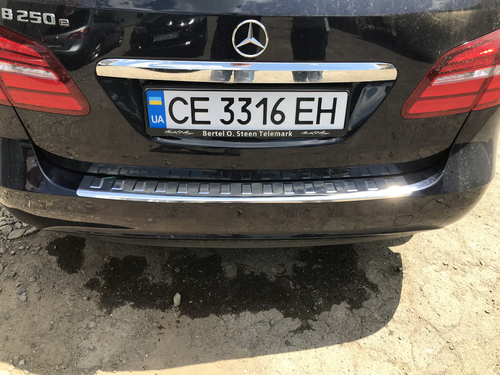 Rear Bumper Protector Carmos Stainless Steel for Mercedes B-class W246 2011-2018 - image 7