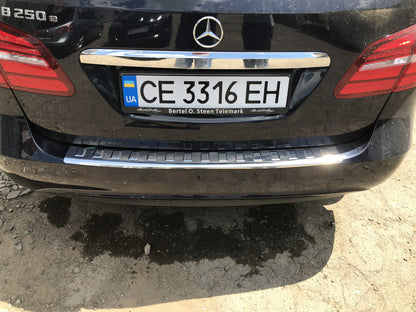 Rear Bumper Protector Carmos Stainless Steel for Mercedes B-class W246 2011-2018 - image 7