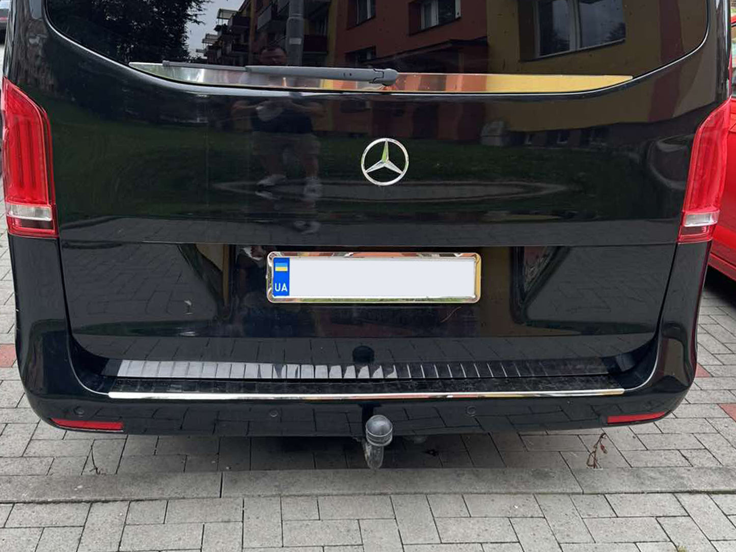 Rear Bumper Protector OmsaLine Stainless Steel for Mercedes Vito/V-class W447 2014- - image 5