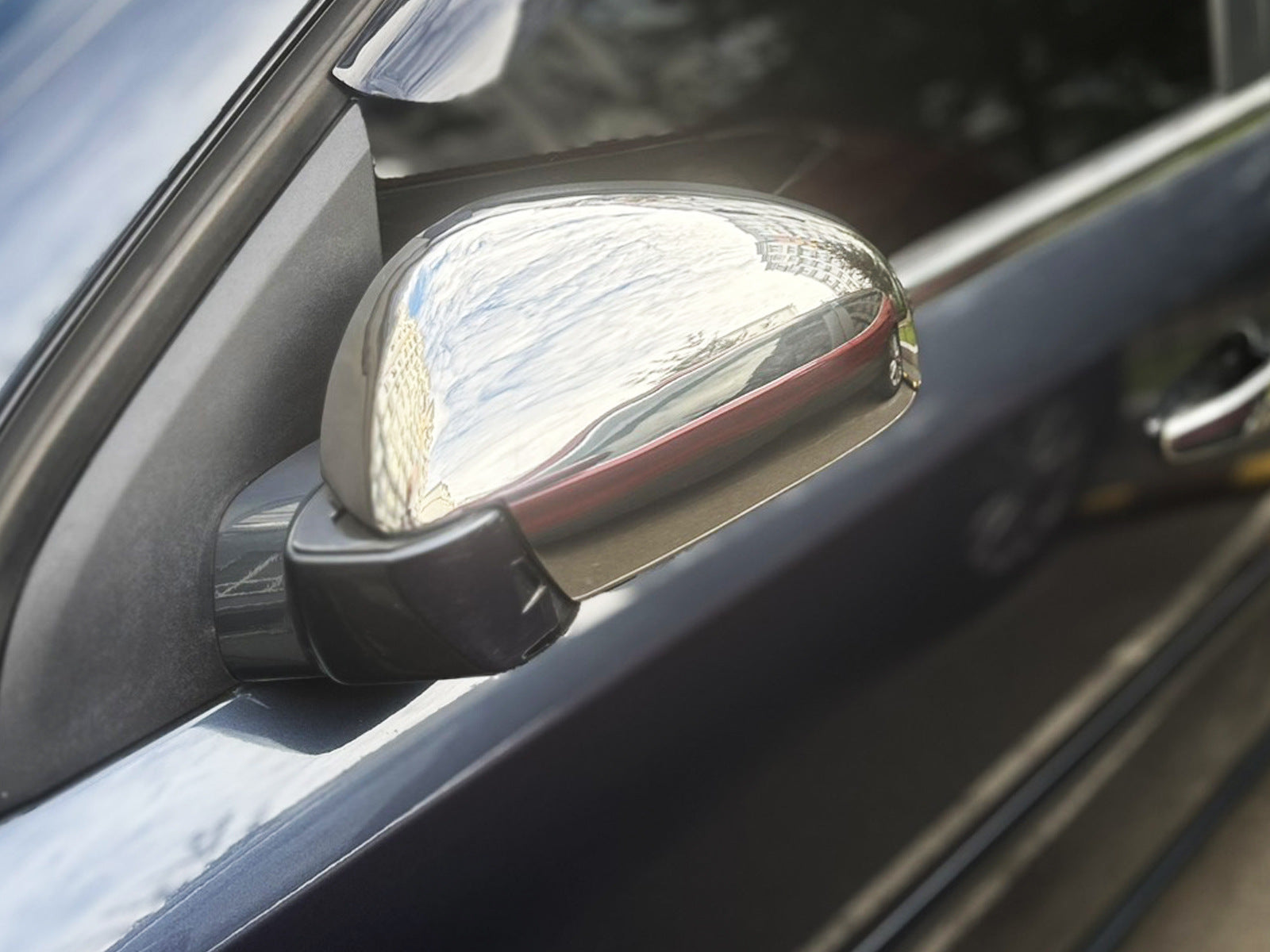 Mirror Covers (2 pcs, Stainless Steel) for Opel Signum 2003-2008 - image 1