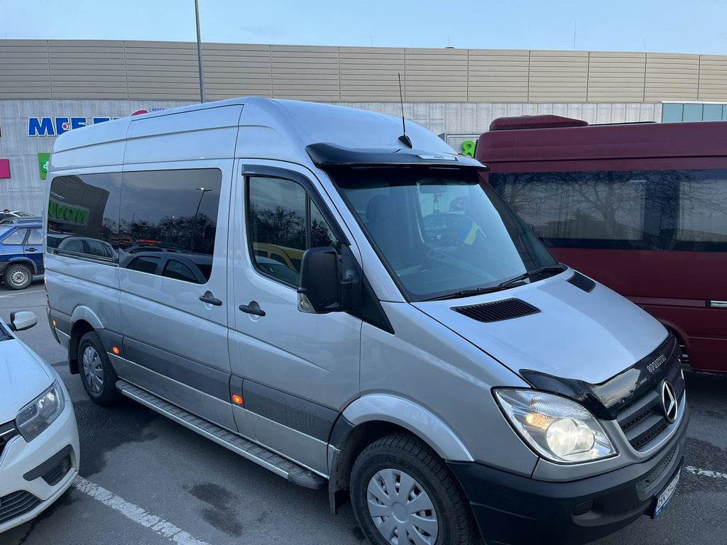 Windshield deflector V1 (for painting, for glue) for Mercedes Sprinter W906 2006-2018 - Reelken Auto