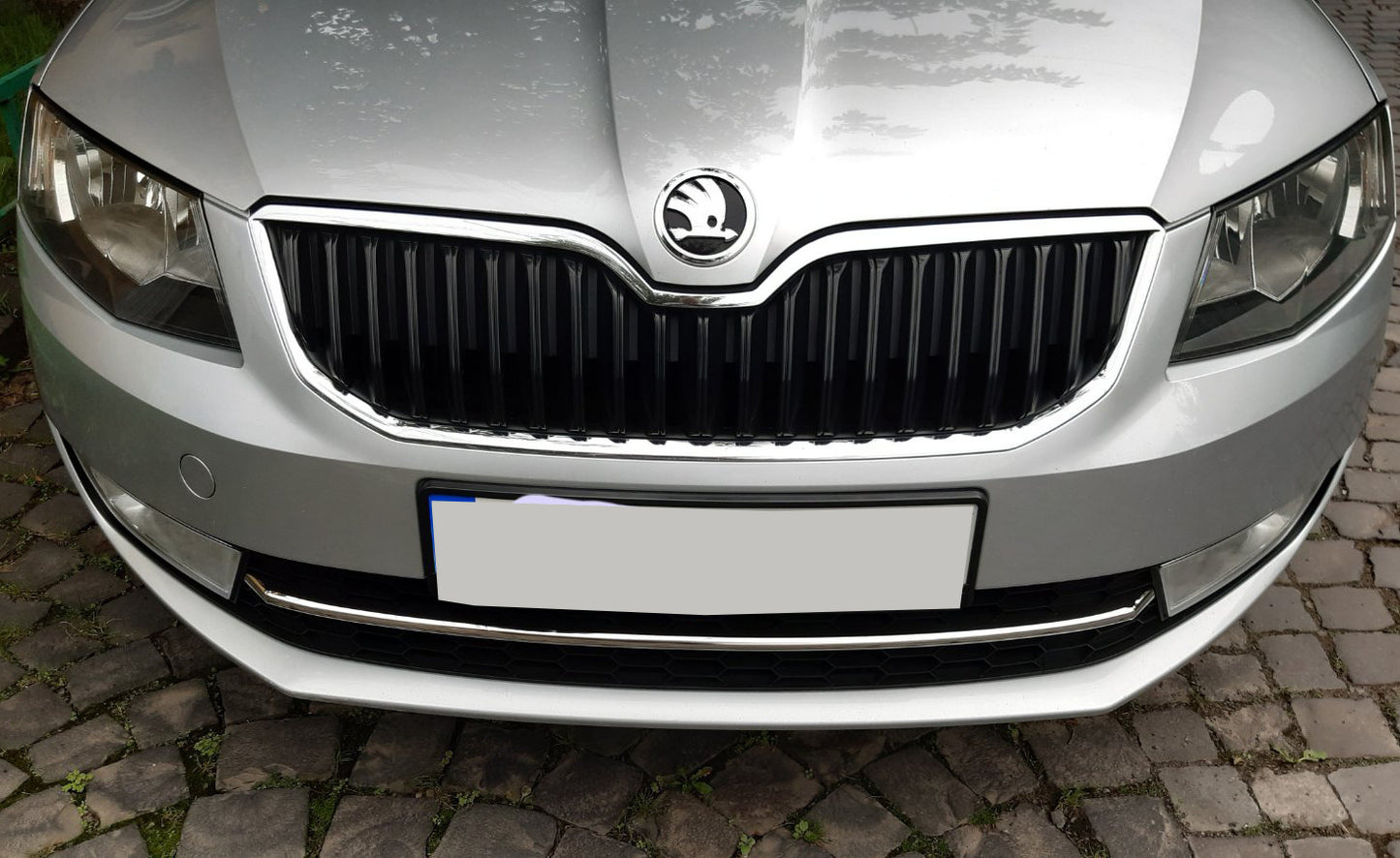 Stainless Steel Front Bumper Protector 13-17 for Skoda Octavia III A7 2013-2019 - image 5