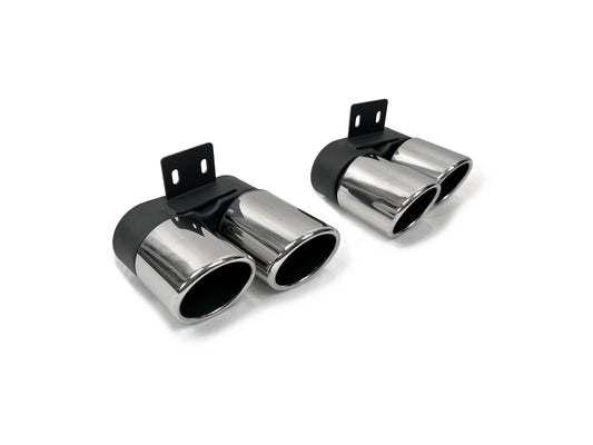 Exhaust tips in M5 style (2 pcs) for BMW 5 Series F-10/11/07 2010-2016 - image 1