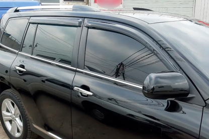 Window Deflectors (4 pcs, HIC) for Toyota Highlander 2008-2013 - image 1