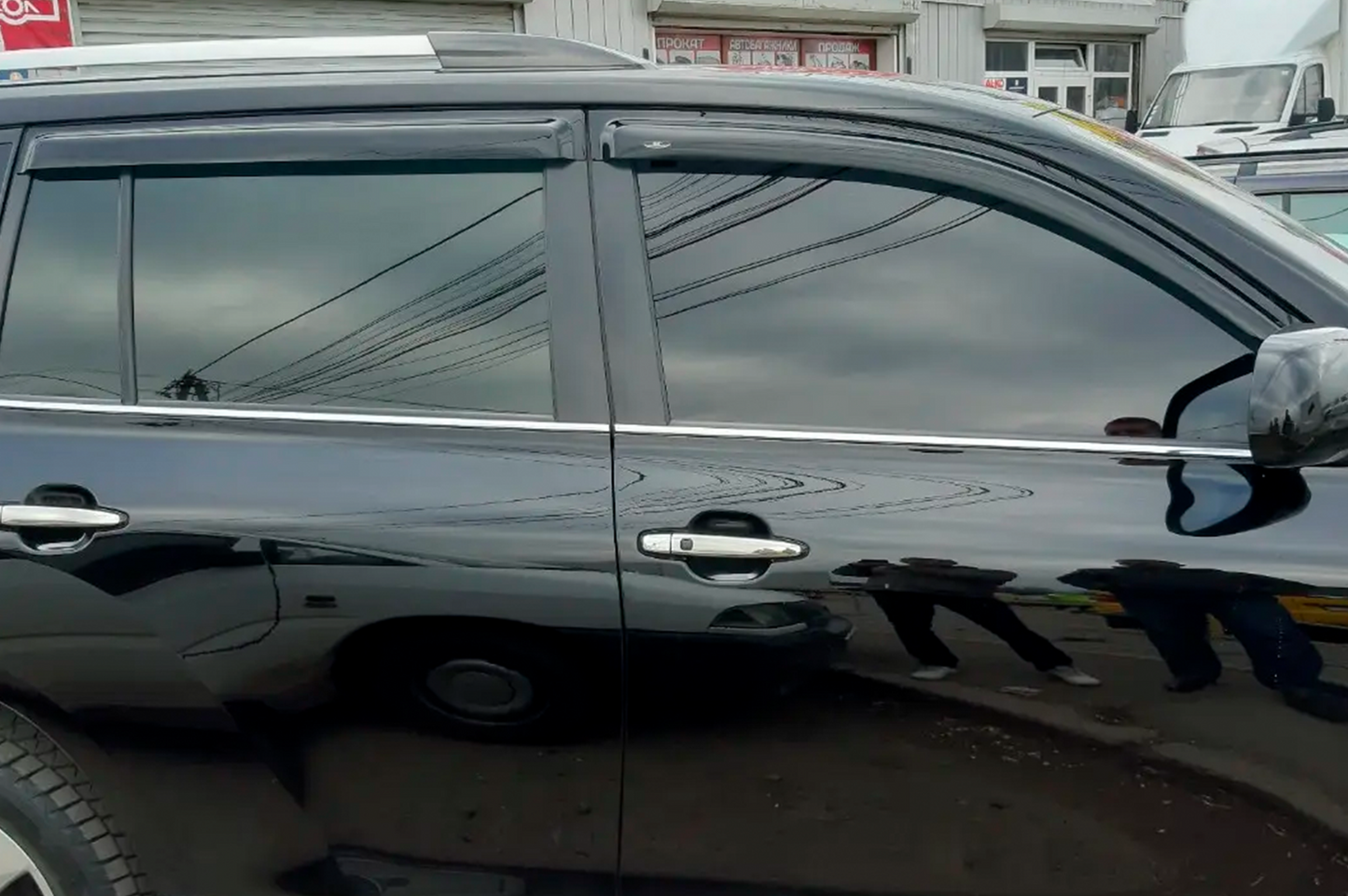 Window Deflectors (4 pcs, HIC) for Toyota Highlander 2008-2013 - image 2