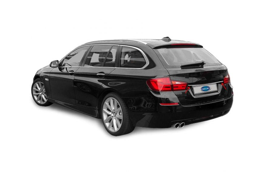 Chrome trim above license plate SW (stainless steel) for BMW 5 Series F10/F11 2010–2016 - image 1