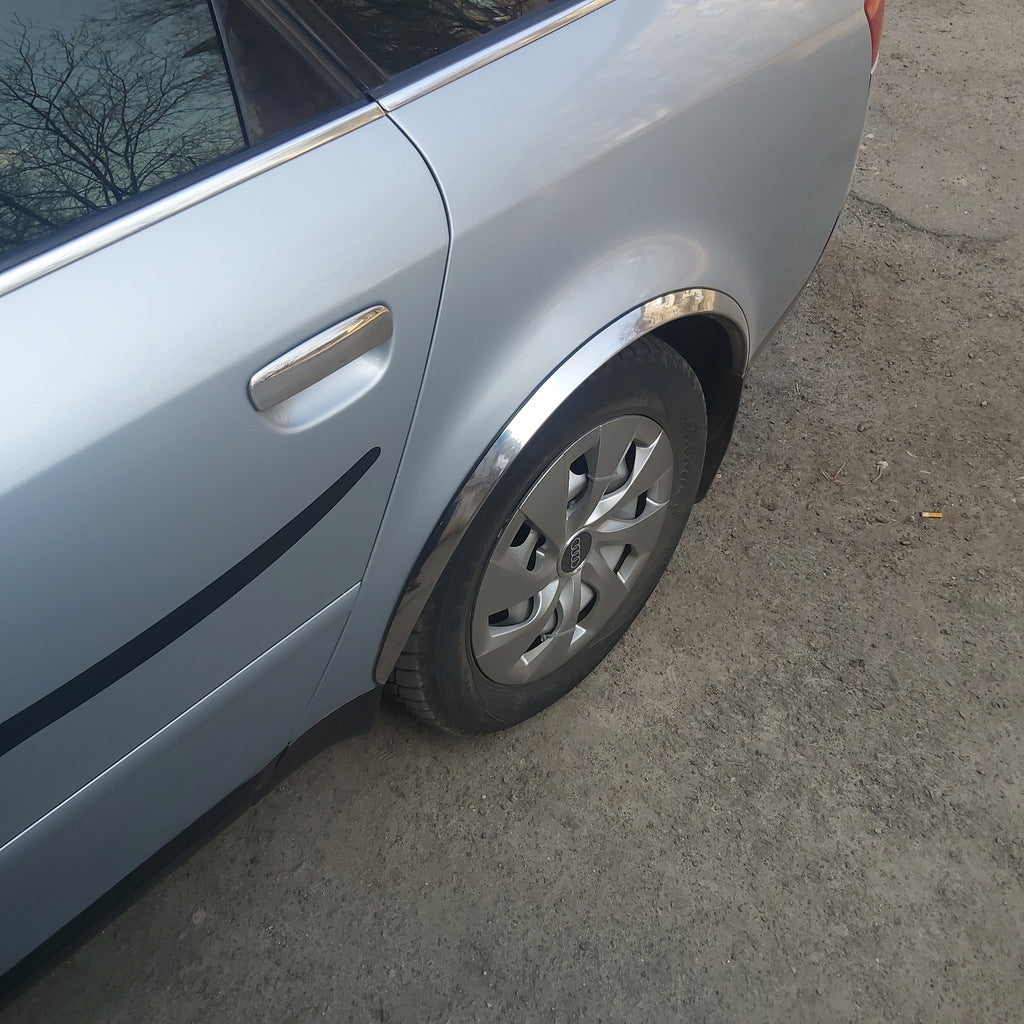 Fender flares (4 pcs, stainless steel) for Audi A6 C5 1997-2001 - image 3