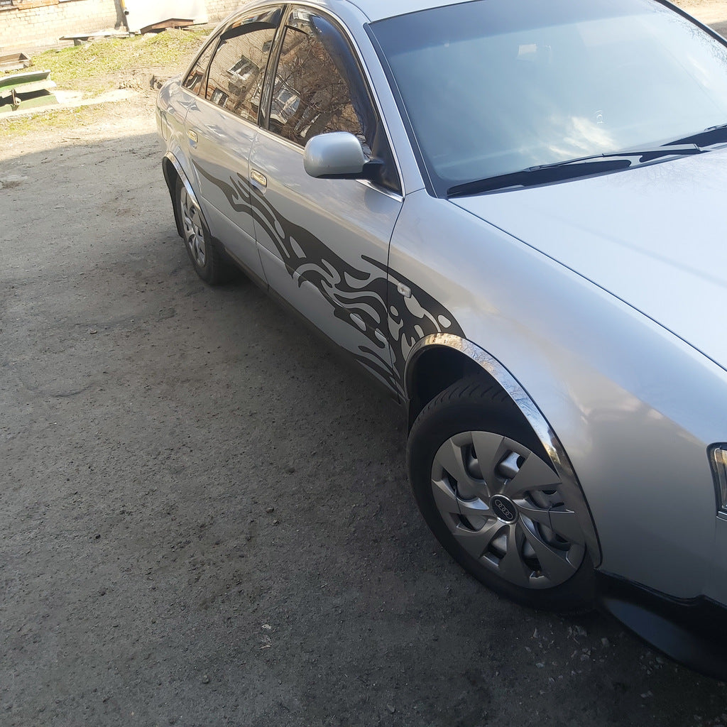 Fender flares (4 pcs, stainless steel) for Audi A6 C5 1997-2001 - image 2