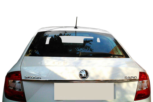 Chrome trim above license plate Tit-design (stainless steel) for Skoda Rapid 2012-2019 - image 1