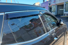 Window deflectors with chrome trim (4 pcs, HIC) for Hyundai Santa Fe 3 2012-2018 - image 2