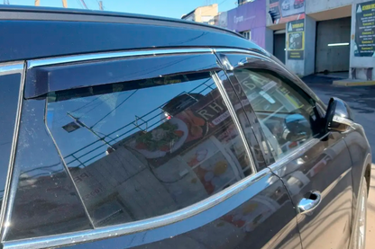 Window visors with chrome trim (4 pcs, HIC) for Infiniti FX 2008-2012 - image 1