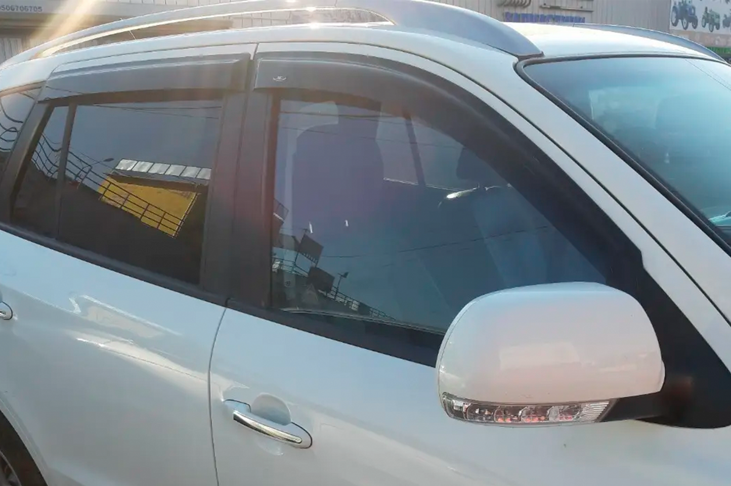 Window Deflectors (4 pcs, HIC) for Hyundai Santa Fe 2 2006-2012 - image 5